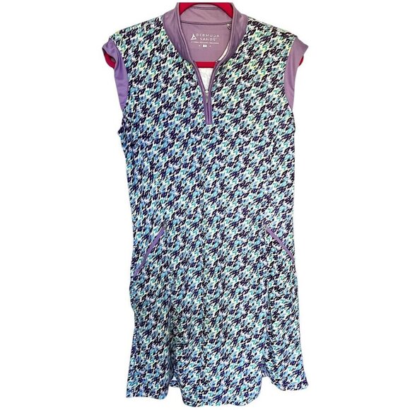 Bermuda Sands Golf Tennis Pickleball Athletic Dress Lavender Floral Size Medium - Picture 1 of 13
